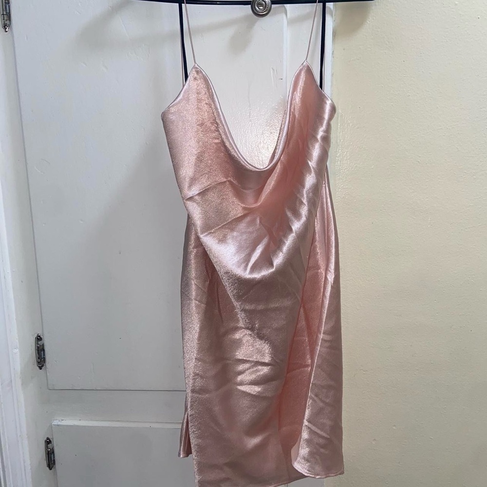 Silky Pink Dress - Picture 3 of 7